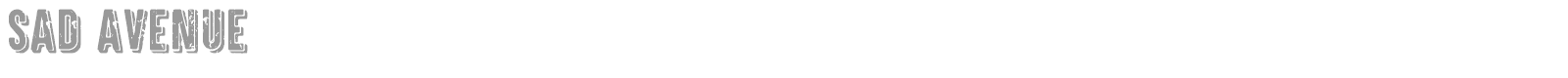 Sad Avenue font preview